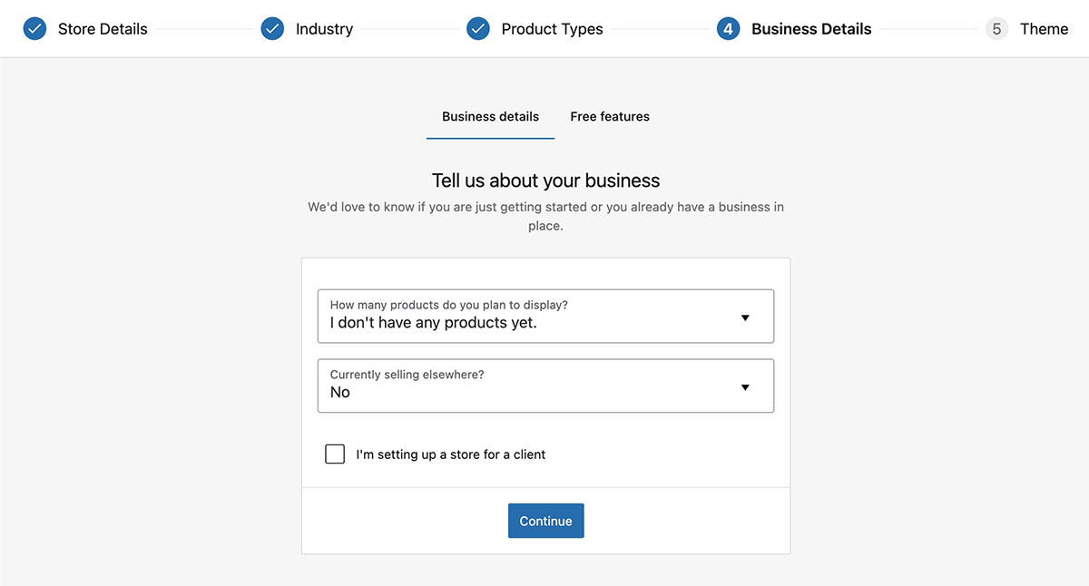 woocommerce tell us about your business podcasting website template setup