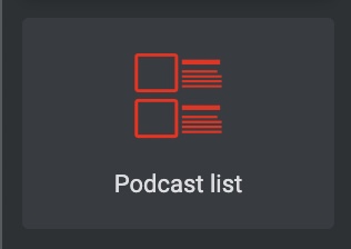 podcast list widget elementor