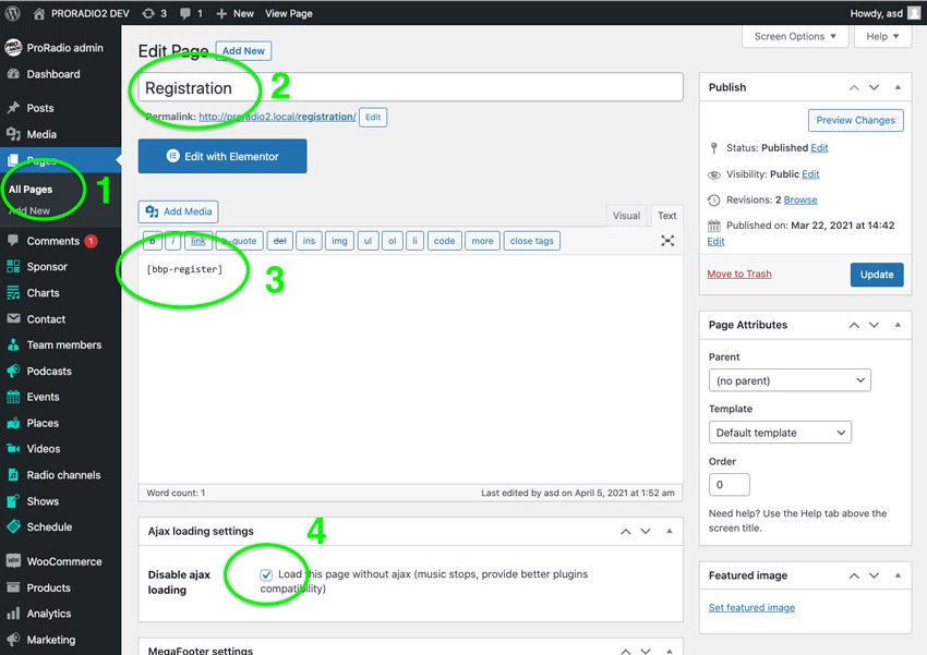 modulo di registrazione bbpress