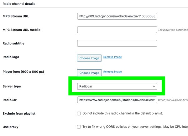  Server type - RadioJar - Knowledgebase - Pro Radio - Qantum Themes SL