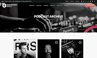 Demo 03 – Electronic Music Radio Template [Radio WordPress Theme demo] Podcast