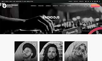 Demo 03 – Electronic Music Radio Template [Radio WordPress Theme demo] Djs