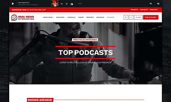 Demo 04 – Business and news radio template [Radio WordPress Theme demo] Podcast