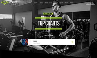 Demo 07 – Gym, training and sports radio template [Radio WordPress Theme demo] Charts