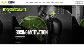 Demo 07 – Gym, training and sports radio template [Radio WordPress Theme demo] Home 03
