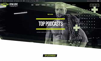 Demo 07 – Gym, training and sports radio template [Radio WordPress Theme demo] Podcast