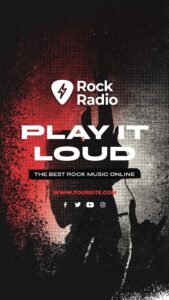 rock radio station template photoshop free download