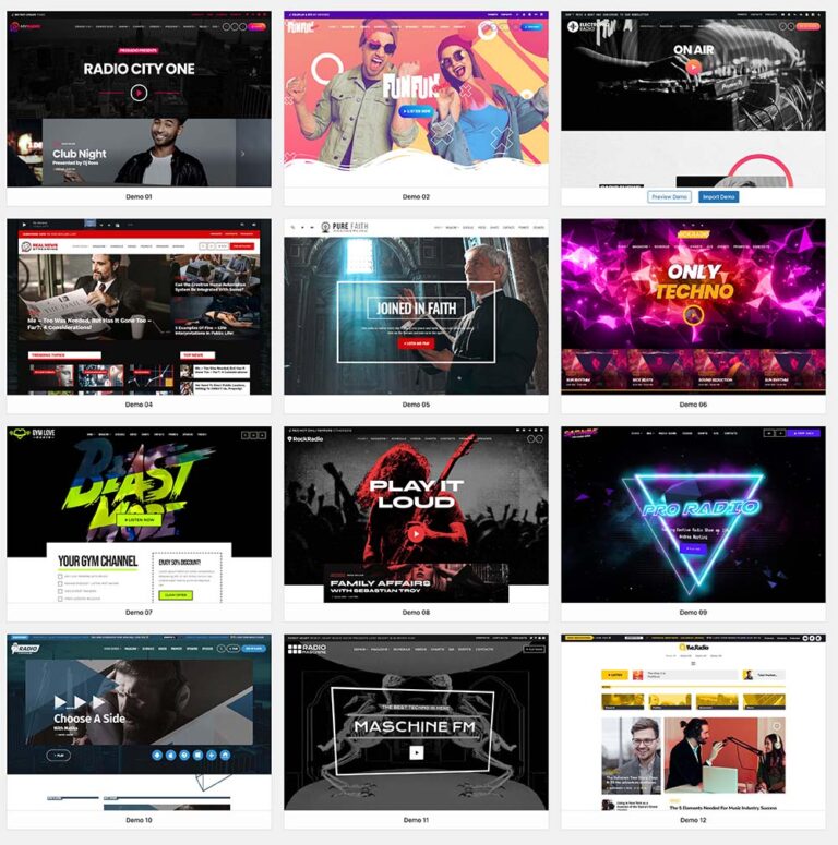 Discover the new Pop Radio Website Template! Included with Pro Radio ...