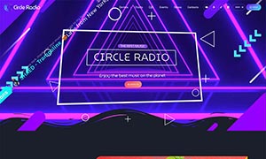 Demo 15 – Circle Radio – Pop Radio website template [Radio WordPress Theme demo] Home 02