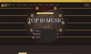 Demo 14 – The Classical Radio [Radio WordPress Theme demo] Classical radio template - Music charts