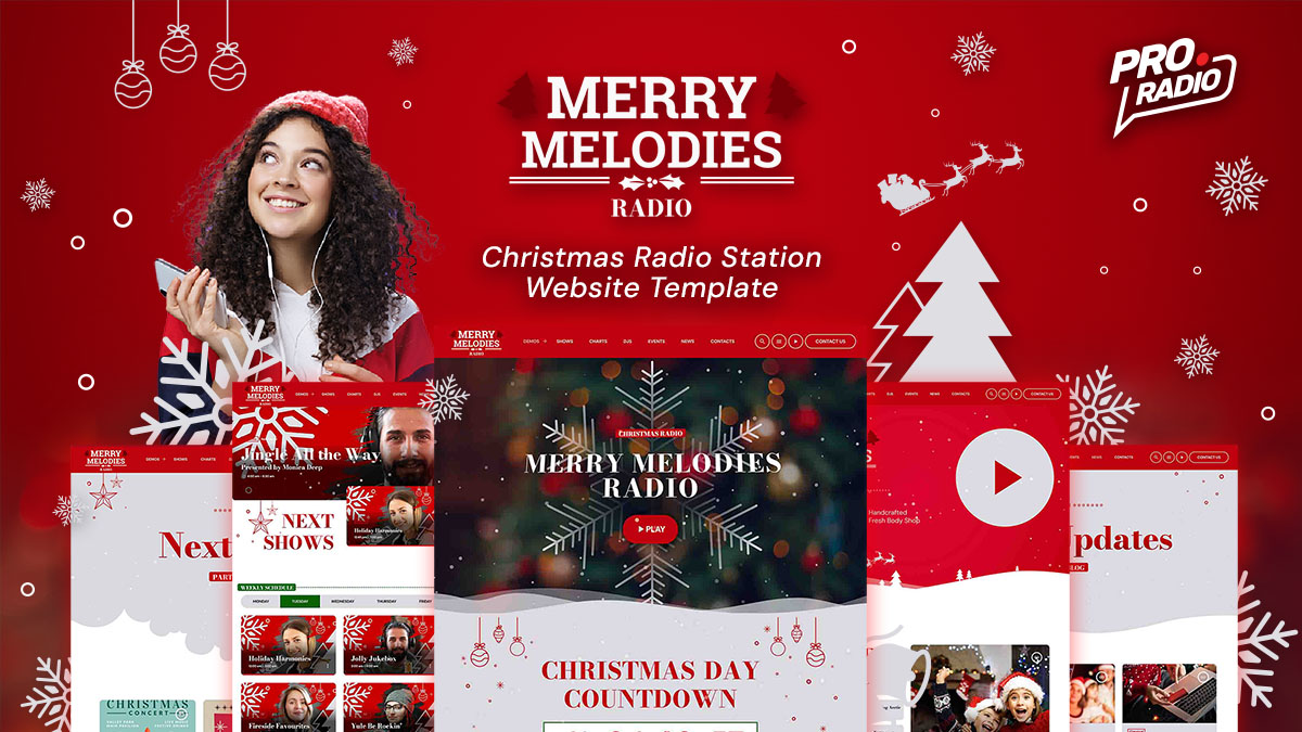 Merry Melodies A Double Christmas Radio Station Website Template Included With Pro Radio Merry Melodies A Double Christmas Radio Station Website Template Included With Pro Radio