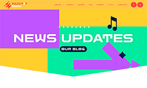 Demo 18 – Pulse Pop Radio – A vibrant radio website template [Radio WordPress Theme demo] News