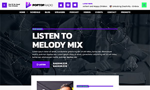 Demo 22 – PopTop Radio – Multipurpose Pop Radio Template [Radio WordPress Theme demo] Home 02