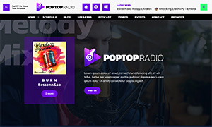 Demo 22 – PopTop Radio – Multipurpose Pop Radio Template [Radio WordPress Theme demo] Home 04 