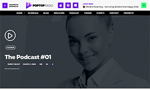 Demo 22 – PopTop Radio – Multipurpose Pop Radio Template [Radio WordPress Theme demo] Single Podcast