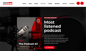 Demo 23 – Radio International – Professional News Radio Website Template [Radio WordPress Theme demo] Podcasts