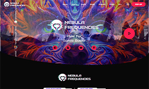 Demo 27 – Nebula Frequencies – Trance Radio Website Template [Radio WordPress Theme demo] Home 04 