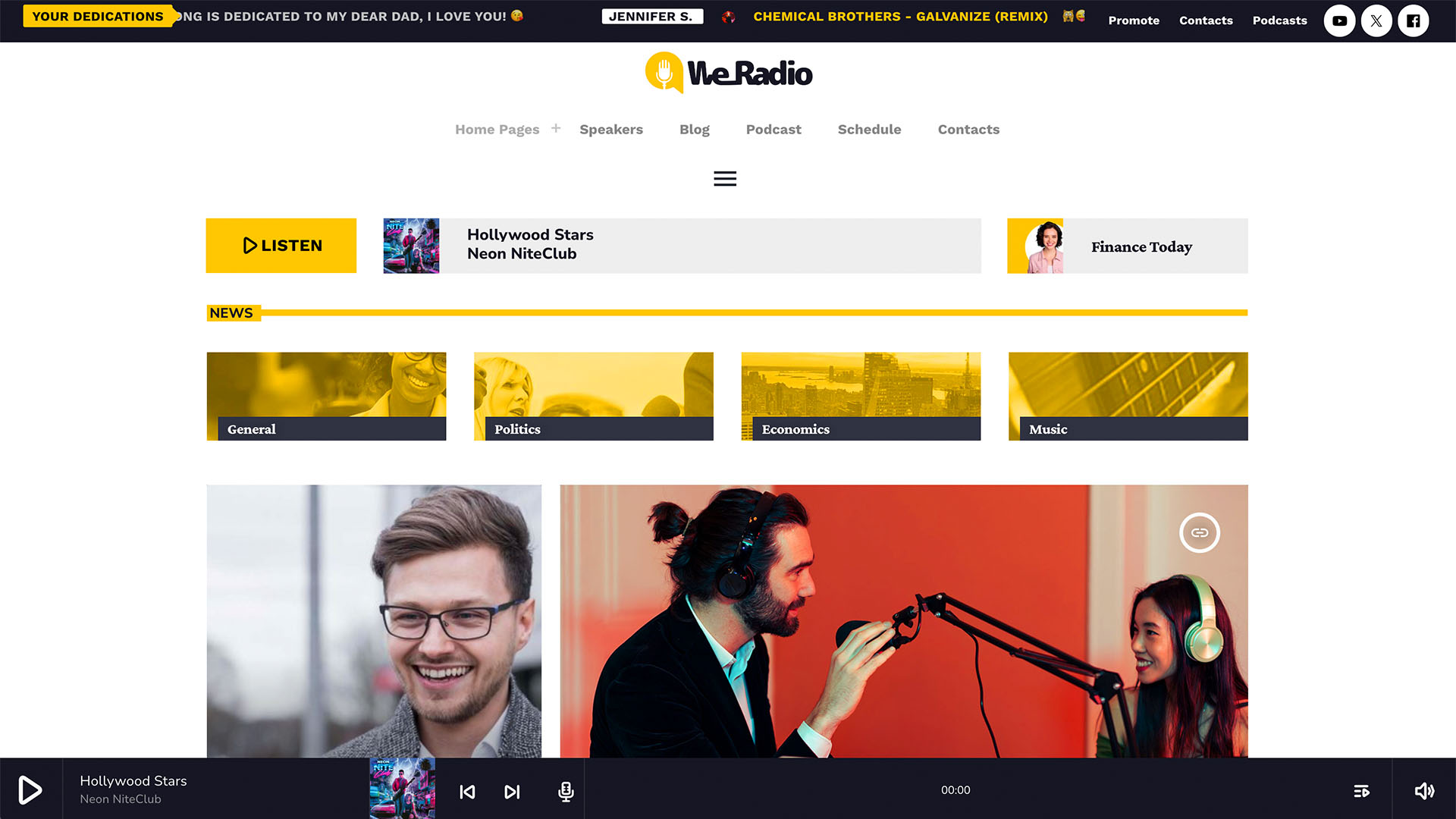 internet radio station demo 12 website wordpress theme 02