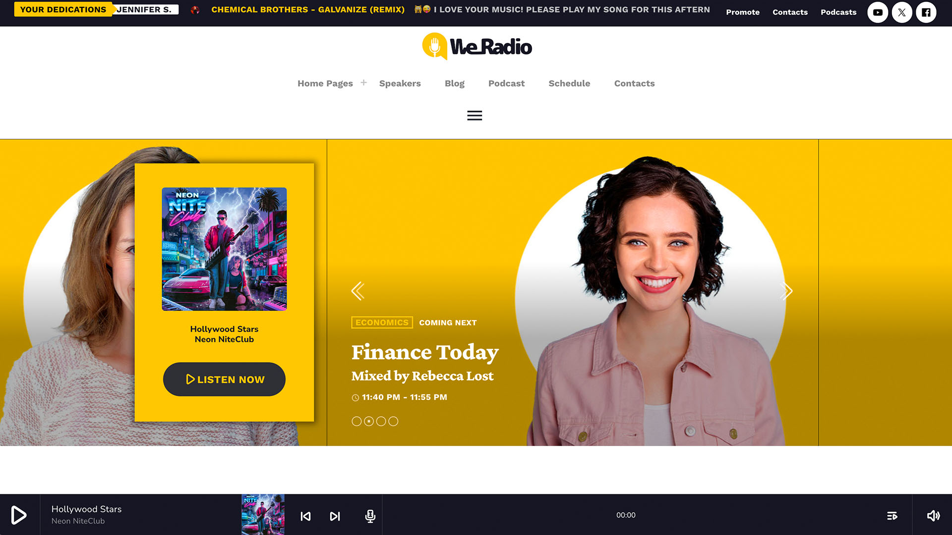 internet radio station demo 12 website wordpress theme 01