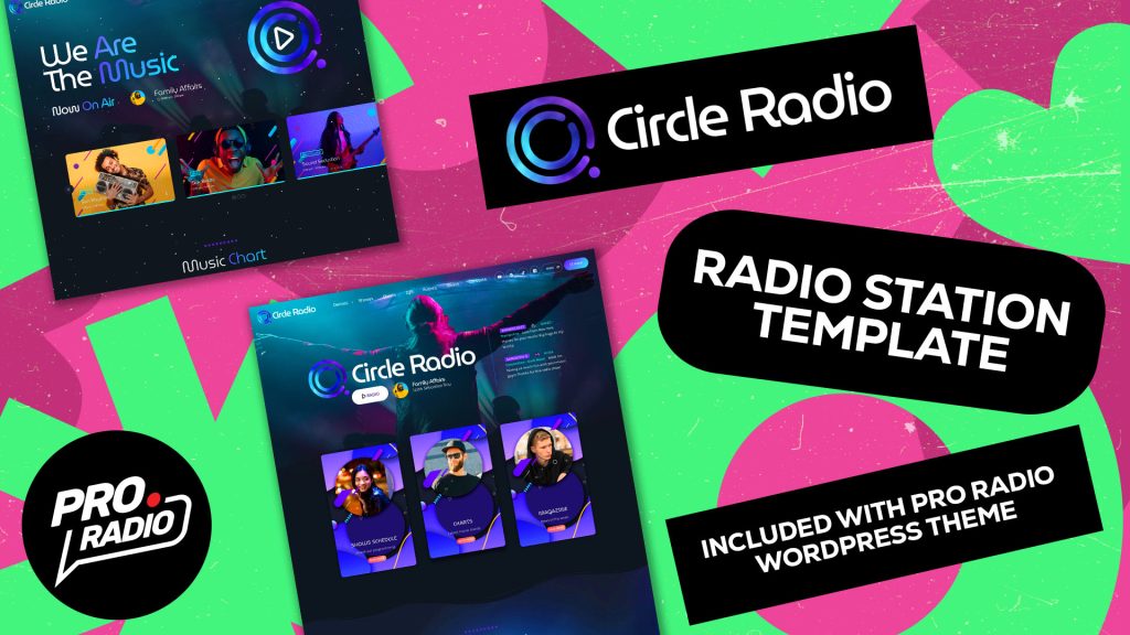 Fuel Your Radio Station’s Energy with Circle Radio’s Bold Template!