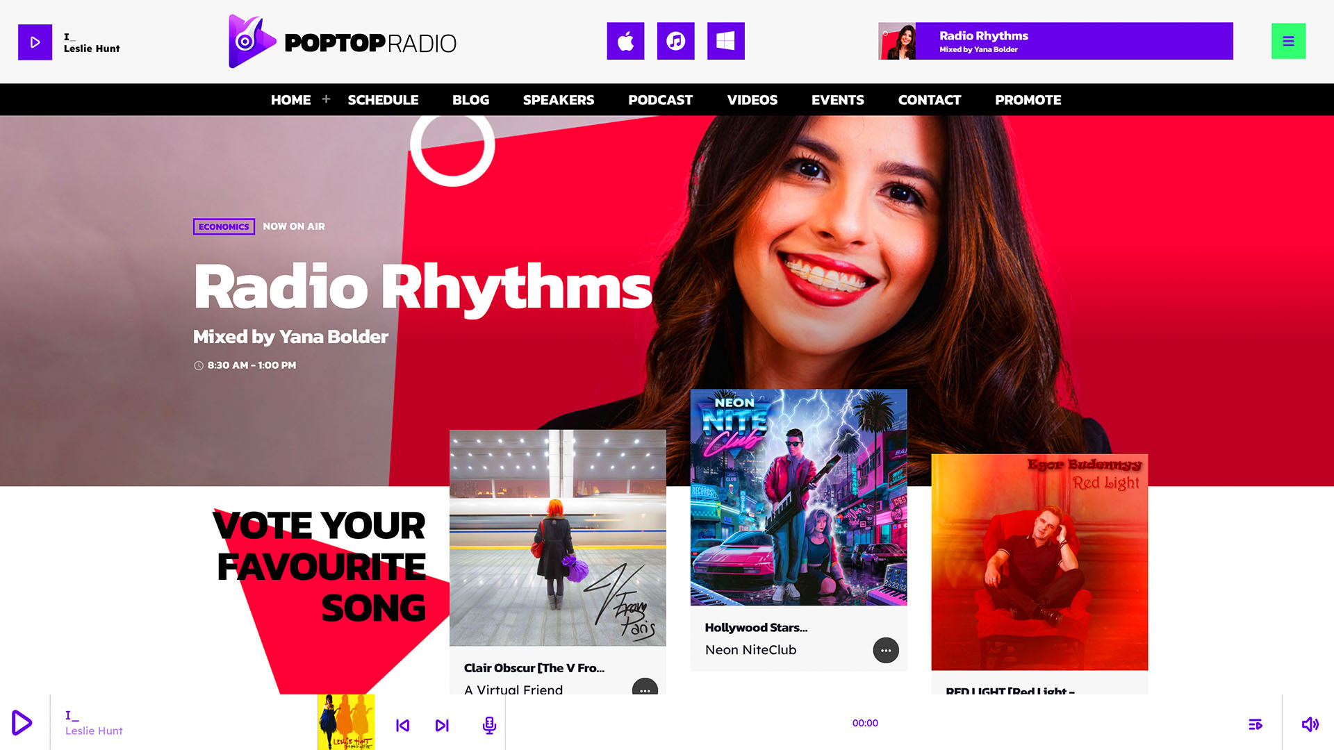 pre-built radio station website template comercial music 01