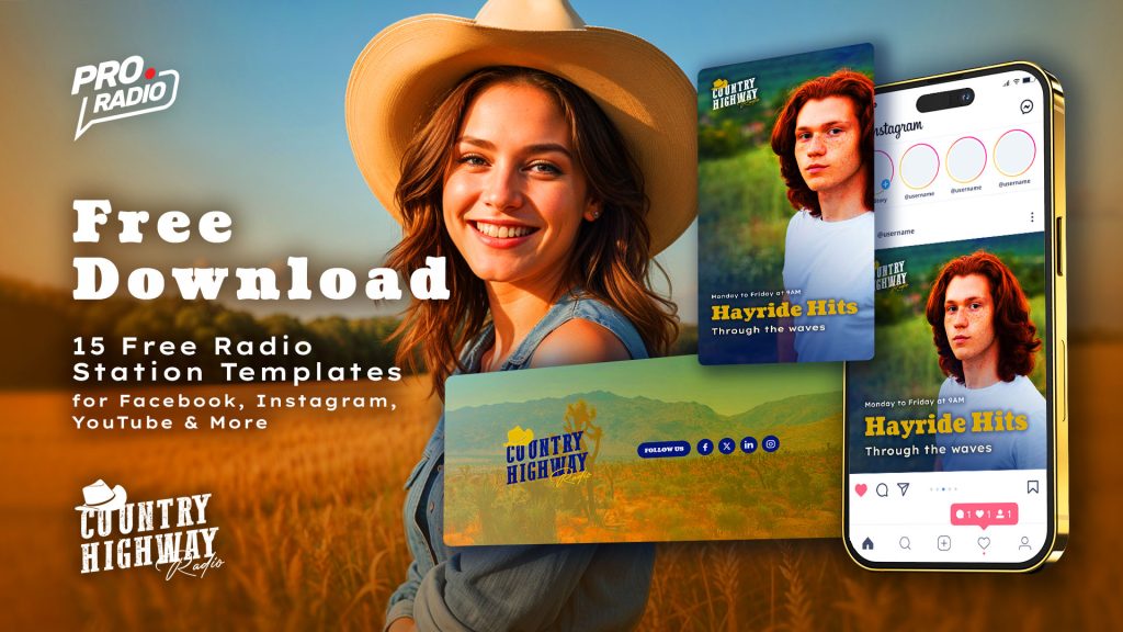 NEW Country Radio Station FREE DOWNLOAD Media Templates!
