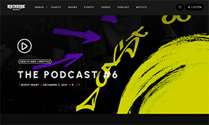 Demo 28 – BackBeat Radio – Hip Hop Radio Website Template [Radio WordPress Theme demo] Single Podcast