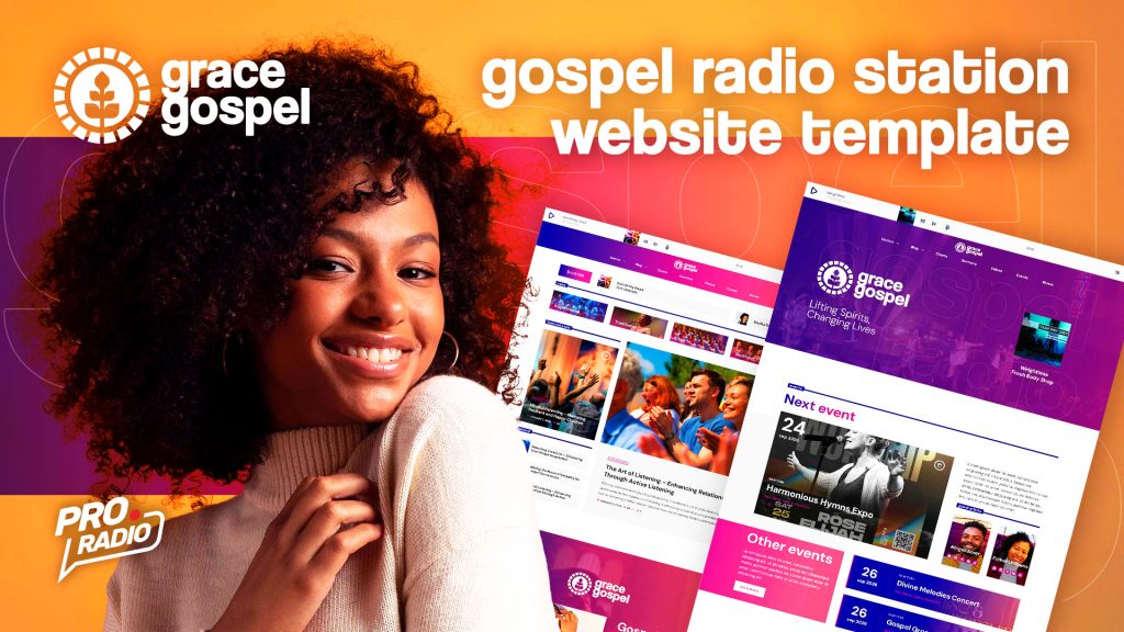Tune In to the Sound of Hope with Gospel Grace Radio Station Website Template!