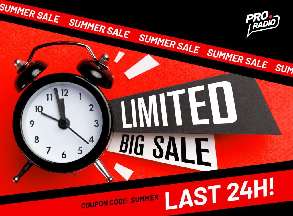 LAST 24h! Pro Radio Summer Sale Limited Offer To Start Your Radio Station Website This Summer!