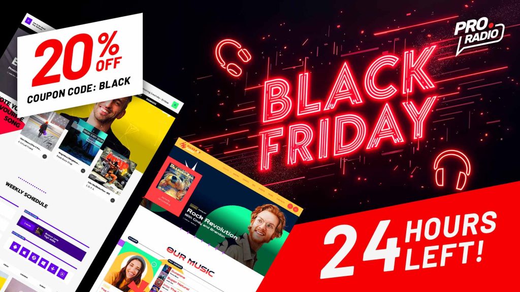 Last Chance to Save 20% on Your Radio Station Website – Black Friday Ends Today!