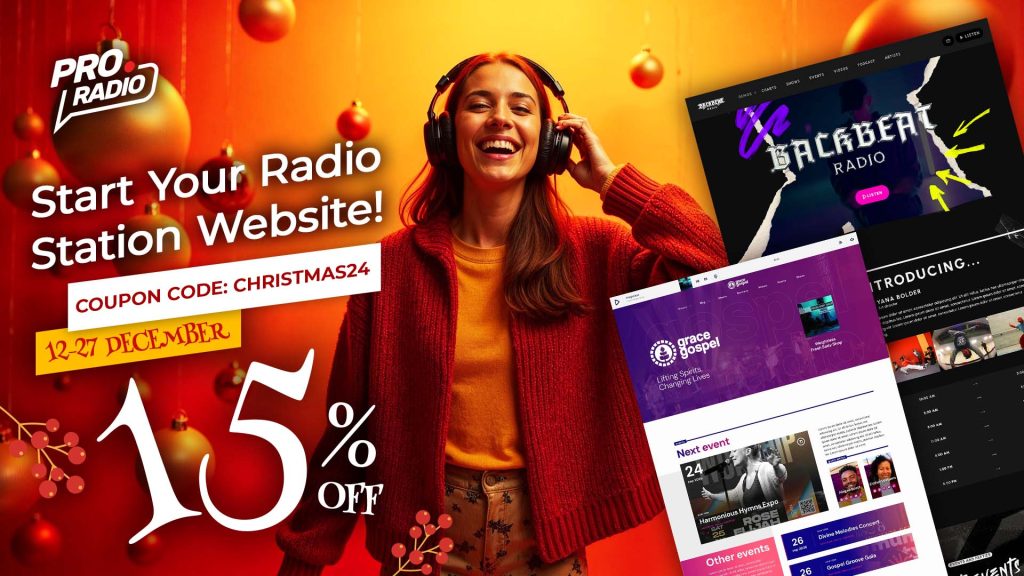 Celebrate the Holidays with 15% Off Pro Radio – Limited Time Only!