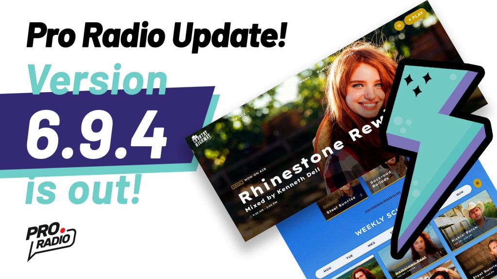 Speed up your website! Pro Radio WordPress Version 6.9.4 comes with a Turbo Boost!