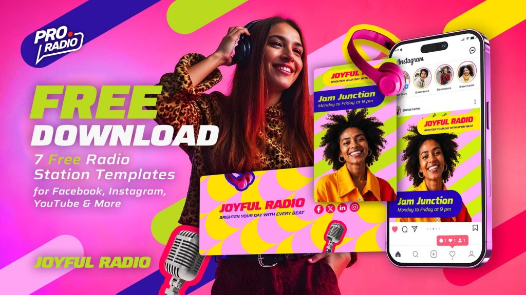 Brighten Up Your Radio’s Social Media with this FREE DOWNLOAD Joyful Radio Templates!