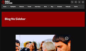 Demo 32 – Daily Station Radio Website Template [Radio WordPress Theme demo] Blog no sidebar