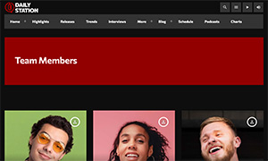 Demo 32 – Daily Station Radio Website Template [Radio WordPress Theme demo] Team Members