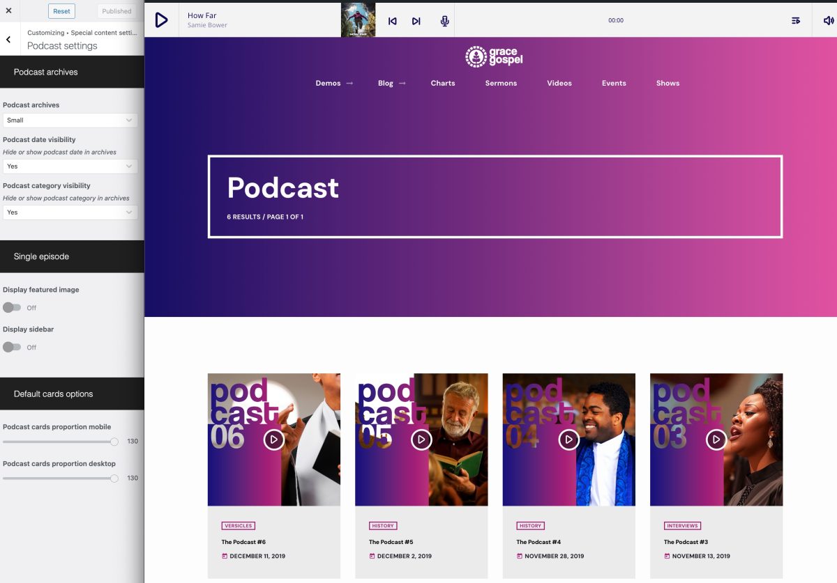 Demo gospel radio podcast template podcasting