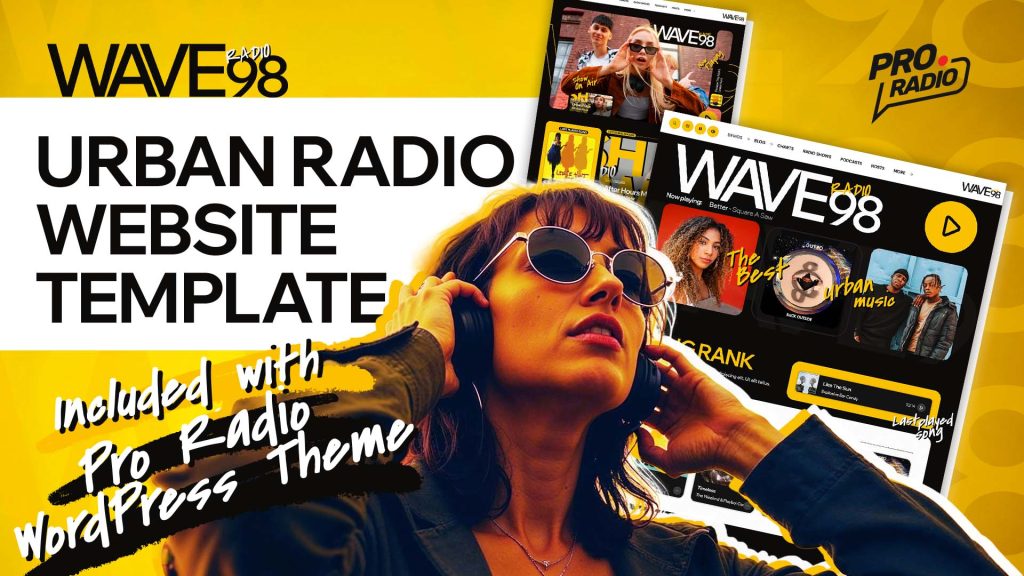 WAVE98: The Bold and Modern Website Template That Redefines Urban Music Stations