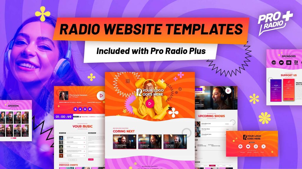 New Exclusive Radio Website Templates with Pro Radio Plus