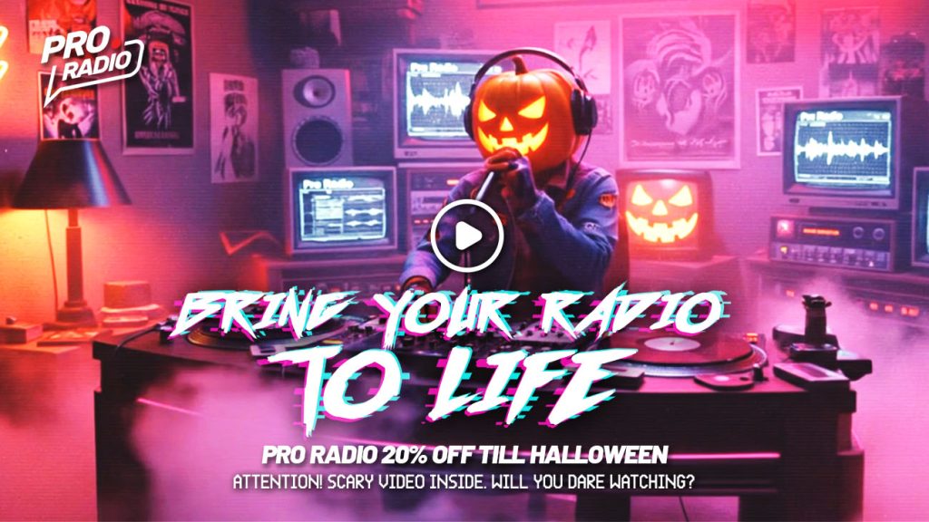 This Halloween, Bring YOUR Radio Website To Life! 20% Off