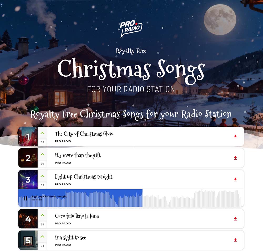 Listen, vote and download!