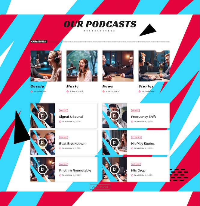 pro radio podcast website template