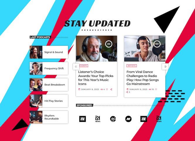 pro radio plus blog news template