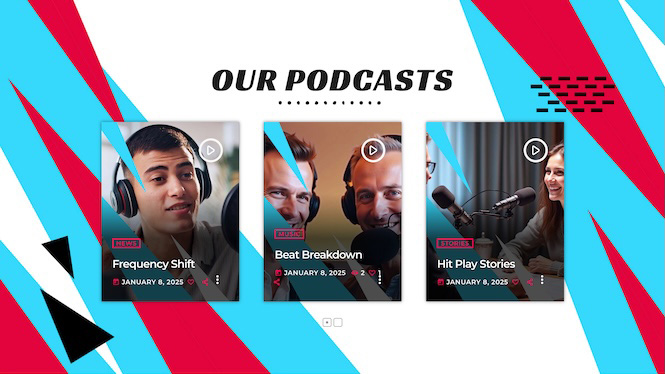 pro radio podcasting template for radio stations