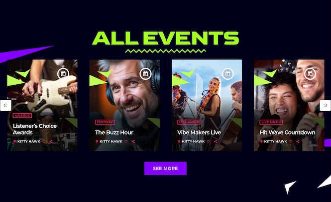 all events radio wordpress theme builder carousel