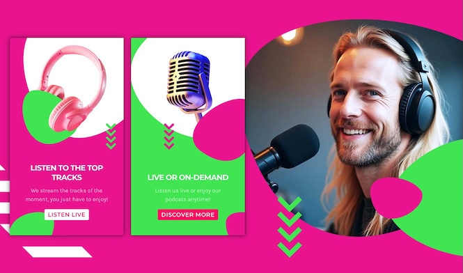 custom cards for internet radio stations