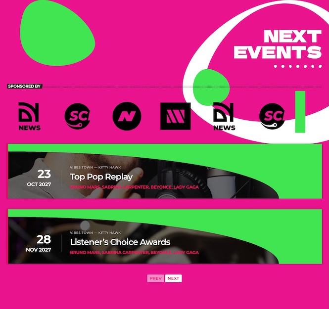 pro radio upcoming events list