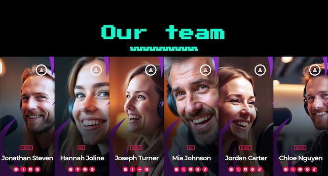 radio speakers introduction carousel