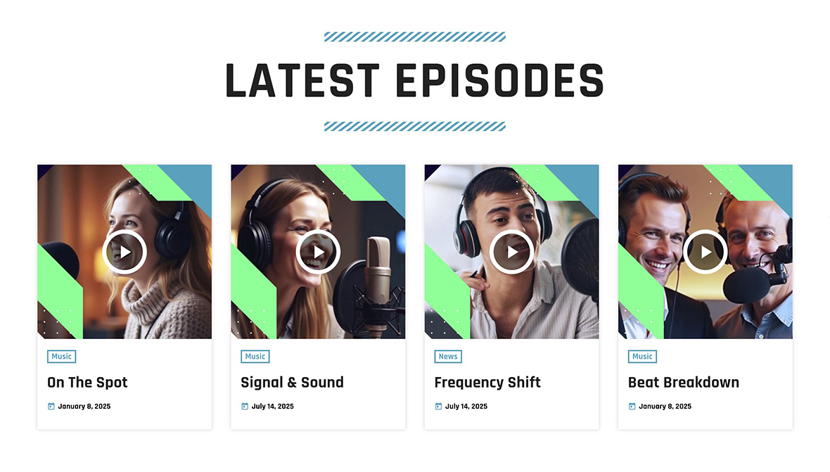 Link podcast sources to radio shows