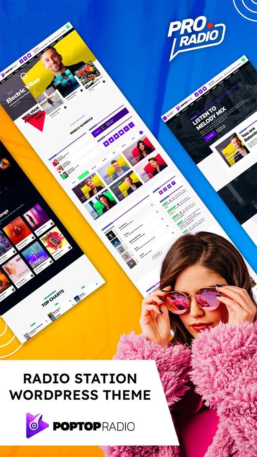 pop radio template wordpress
