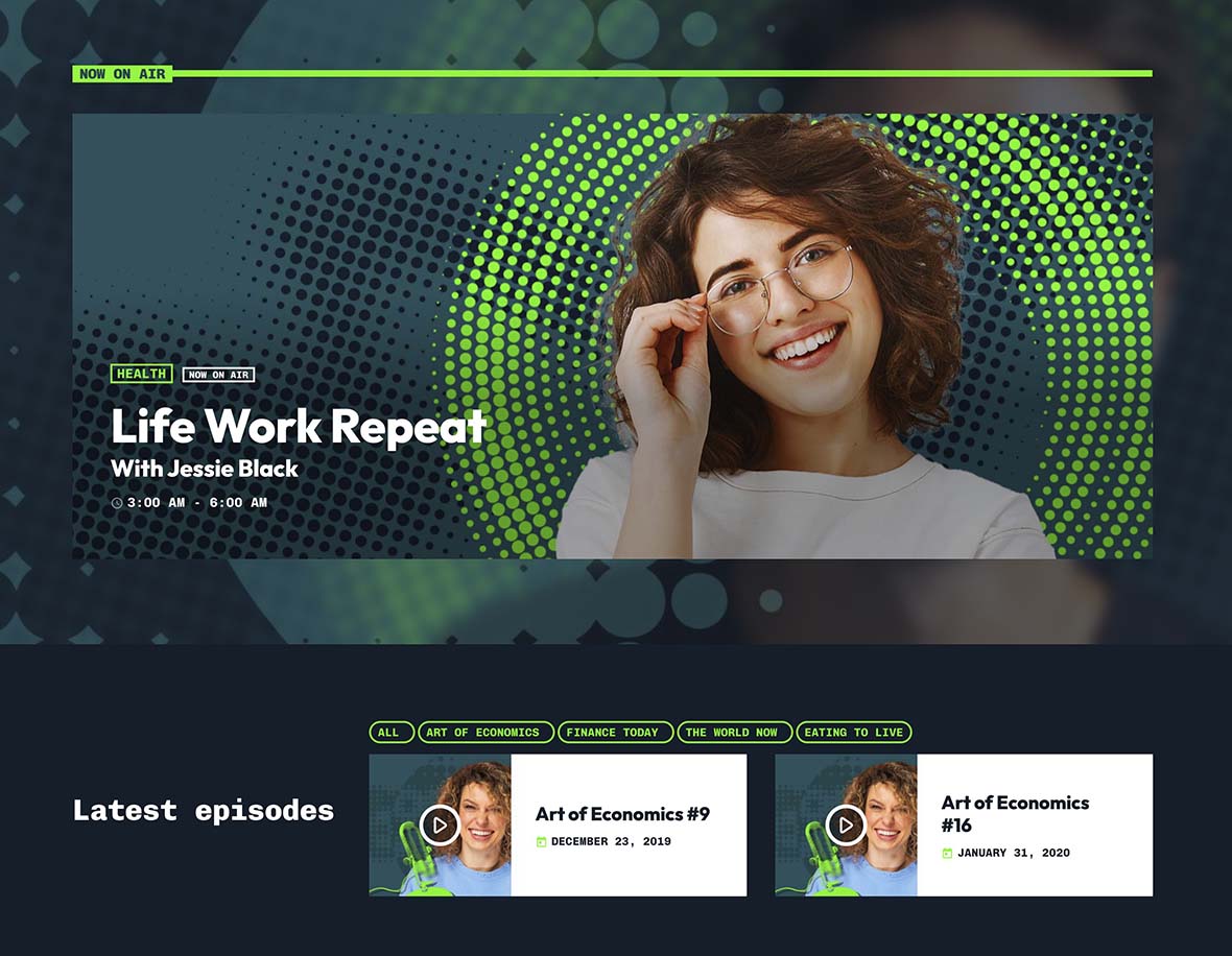 Connect podcasts to radio shows